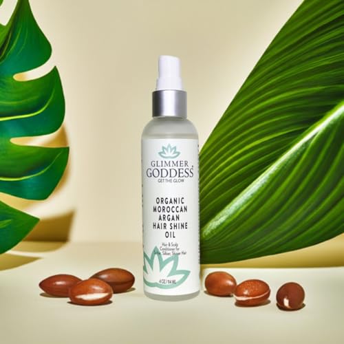 Organic Moroccan Argan Oil Hair Spray for Frizz Control & Shine - 4 oz