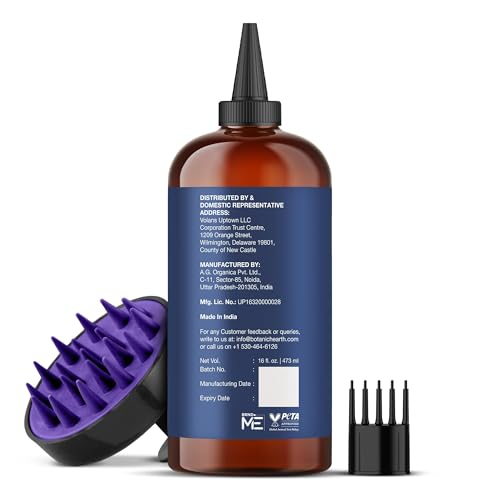 Botanic Hearth Rosemary Hair Oil 16 Fl Oz - Organic, Promotes Hair Growth & Thickness - Variation: 16 Fl Oz-Rosemary (1pk)