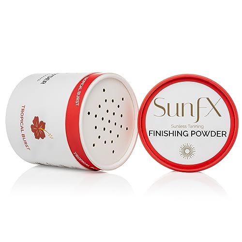Talc-Free Translucent Tanning Powder with Large Fan Brush - Tropical Burst Finish
