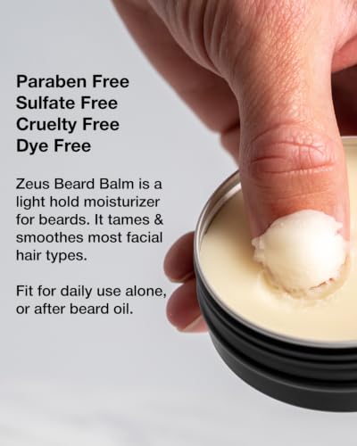 Vanilla Rum Beard Balm Leave-In Conditioner for Men - Hydrating & Taming, 2 Ounce