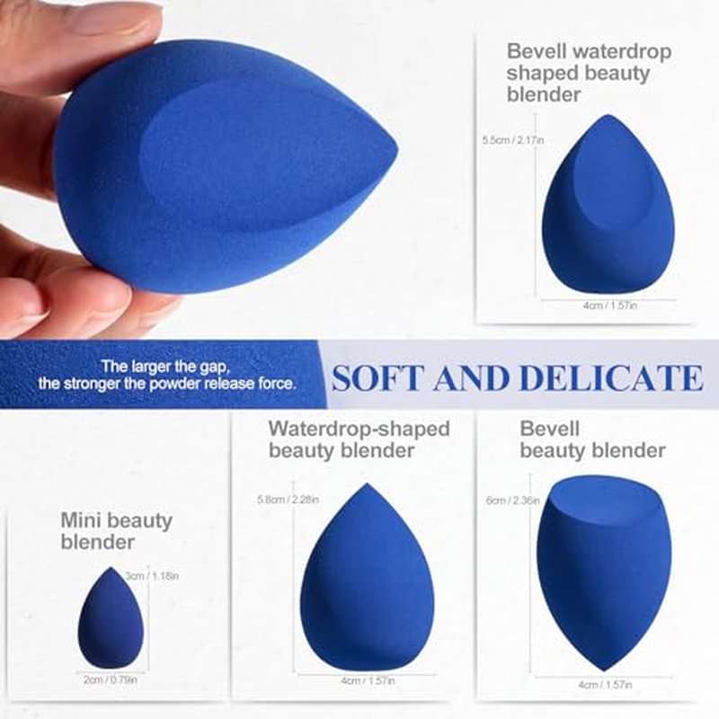 BS-MALL 18 Pcs Makeup Brushes Set With 7 Makeup Blending Sponge - Perfect For Travel & Daily Use - Includes Foundation Brush & Beauty Tools For Flawless Application