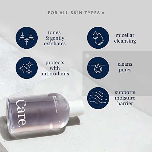 Micellar Facial Cleanser & Toner with Hyaluronic Acid - Alcohol & Paraben Free, 8 fl oz