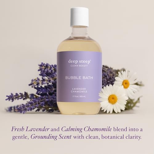 Deep Steep Bubble Bath, Lavender Chamomile, 17oz, 2-Pack,