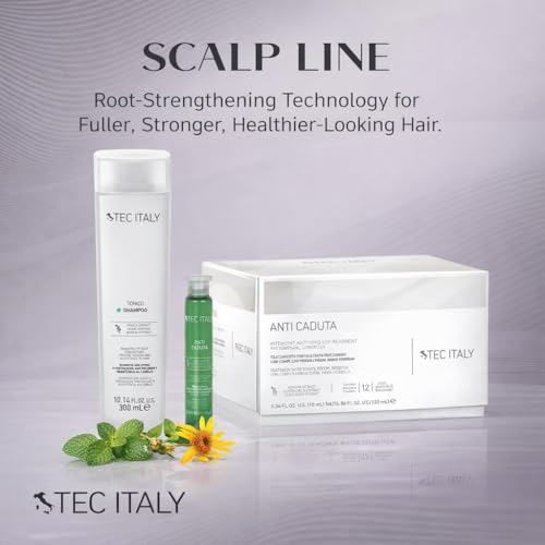 Tec Italy Tonico Volumizing Shampoo for Fine or Weak Hair, Strengthening, Adds Body & Thickness, Gentle Daily Cleanser, 10.14 fl oz (300 ml)
