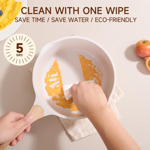 JEETEE 23-Piece White Aluminum Non-Stick Cookware Set - PFOA Free