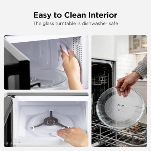 Countertop Microwave Oven 0.7 Cu Ft, 700W, Child Safety Lock, Black