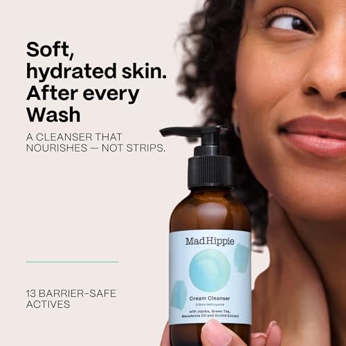 Mad Hippie Cream Cleanser 2-Pack - Citrus, Gentle Hydrating Face Wash 4 Oz