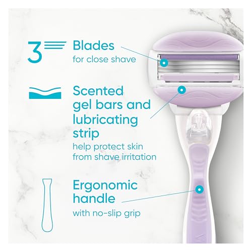 Gillette Venus ComfortGlide Freesia Women's Razor - 1 handle + 2 refills