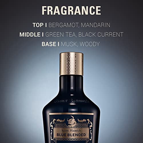 Scott Hamish Blue Blended Lotion Essence ? Men Anti Aging Face Moisturizer with Hyaluronic Acid & Amino Acid ? Anti Wrinkle Face Emulsion to Restore Vitality & Firmness, 6.09 fl.oz.