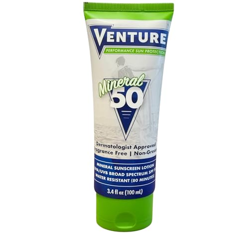 Venture Performance SPF 50 Mineral Sunscreen Lotion Water & Sweat Resistant