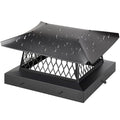 13x13 Galvanized Steel Chimney Cap with Mesh Screen for Outdoor Flues