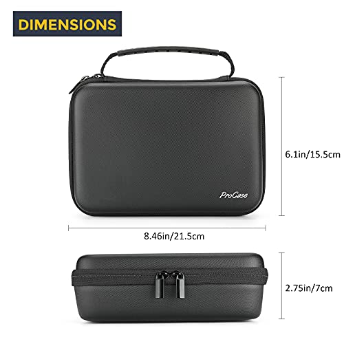 ProCase Hard Carrying Case Compatible for Norelco Multigroom Series 7000 MG7750/49 MG7770 MG7790 MG7791/40 Men's Electric Trimmer Shaver and Attachments -Black