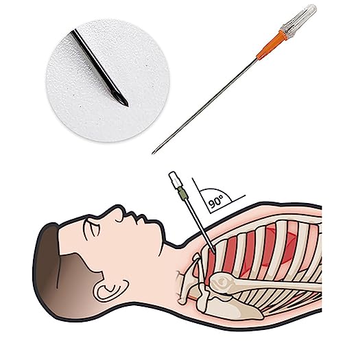 Emergency Chest Decompression Needle Kit 14G for First Aid & Trauma