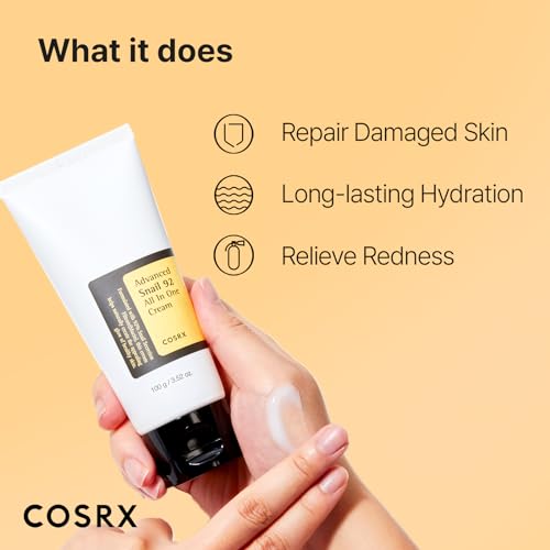 COSRX Snail Mucin 92% Moisturizer Gel Cream 3.52oz for Dry Sensitive Skin