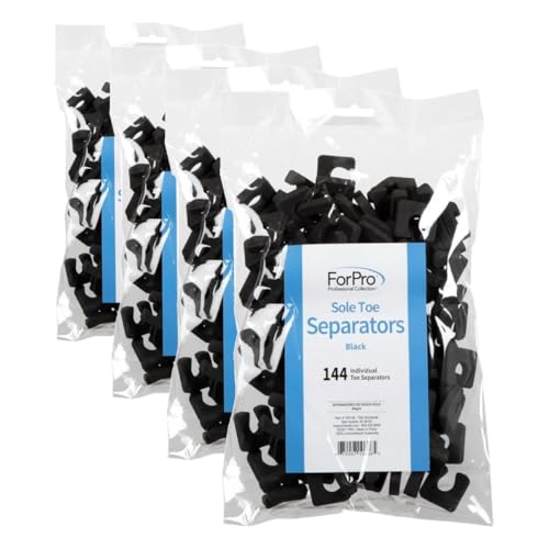 ForPro Sole Toe Separator Black Pack of 576 - Luxurious Foam Pedicure Spacers