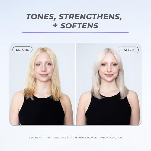 XMONDO Supernova Blonde Toning Conditioner 8 Fl Oz – Vegan, With Jojoba Oil & Vegetable Proteins, Violet Pigments (Pack of 1)