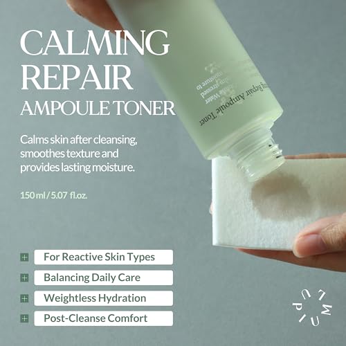 Calming Ampoule Toner with Cypress Water & CICA for Sensitive Skin - 5.07 fl oz
