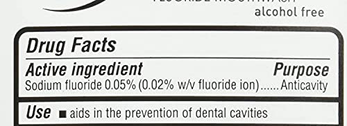 Anticavity Fluoride Mouthwash Mint 18 Fl Oz Pack of 6 - Enamel Strengthening