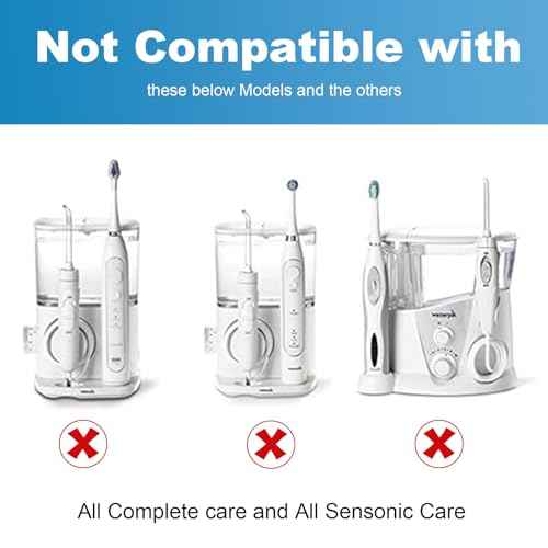 Replacement Brush Heads for WaterPik Sonic-Fusion 2.0 Flossing Toothbrush (SF-03/SF-04) and Sonic-Fusion Flossing Toothbrush (SF-01/SF-02),6 Count White with Covers