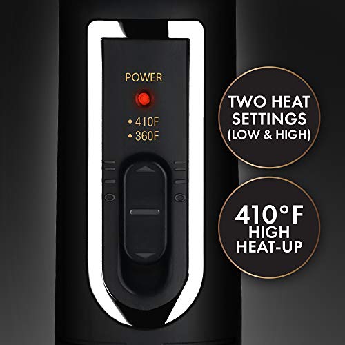 Men's Beard Straightener Brush - Hot Tools Ceramic & Tourmaline, Up to 410°F