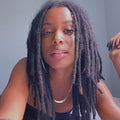 Human Hair Dreadlock Extensions 12 Inch 10 Strands Natural Black Full Head
