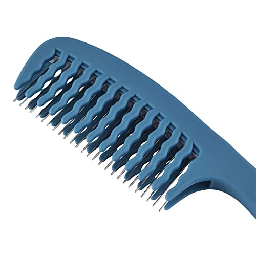 The Knot Dr. For Conair Pro Brite 2-in-1 Detangle Dual-Row Comb, Blue, 1-Piece