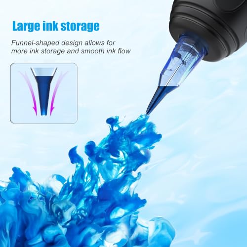 Professional Tattoo Cartridge Needles 20Pcs - Model 1007RLL - Precise & Durable for Artists
