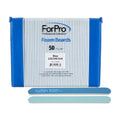 ForPro Professional Collection Blue Foam Board, 120/240 Grit, Mylar Manicure and Pedicure Nail File, 7¡± l x .75¡± w, 50 Count