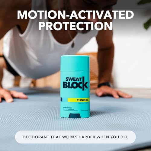 SweatBlock Clinical Strength Deodorant & Antiperspirant Coastal Fresh 2-Pack - 2.7 oz