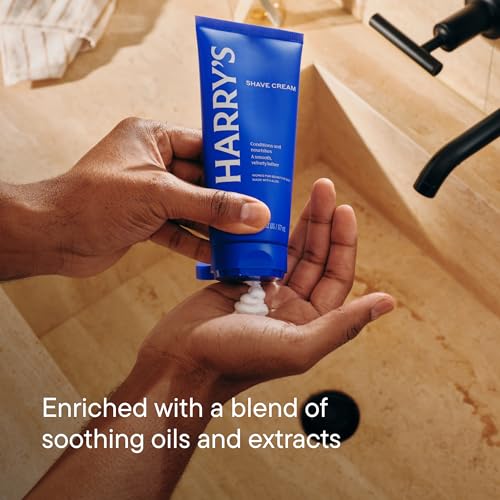 Harry's Shaving Cream for Men with Aloe and Eucalyptus - 6 oz - Conditions Skin and Softens Facial Hair for Shaving - Safe-for Sensitive Skin,(Pack of 4)