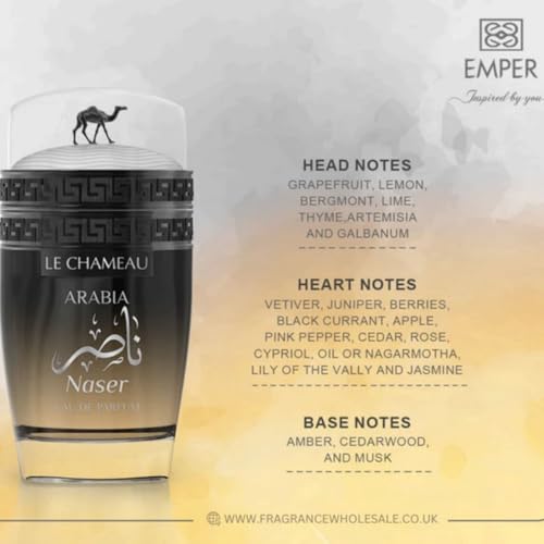Men's Perfume 100ml - Emper Arabia Naser with Pink Pepper & Lemon