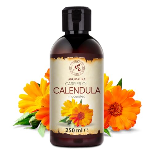 AROMATIKA Calendula Oil 8.45 Fl Oz (250ml) - Pure Natural Skin, Hair & Body Care