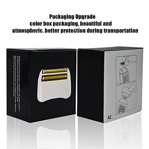 Gold 2-Pack Foil & Cutters Compatible With Andis #17155/#17150 - Professional Shaver Replacement