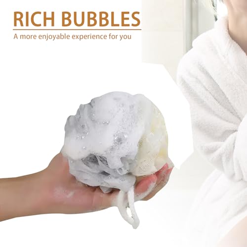 Travel Loofah Set - 20 Multicolor Body Sponges with Travel Pouches