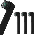 Amrmcy Black Replacement Heads for Quip 360 Oscillating Electric Toothbrush - Pack of 4