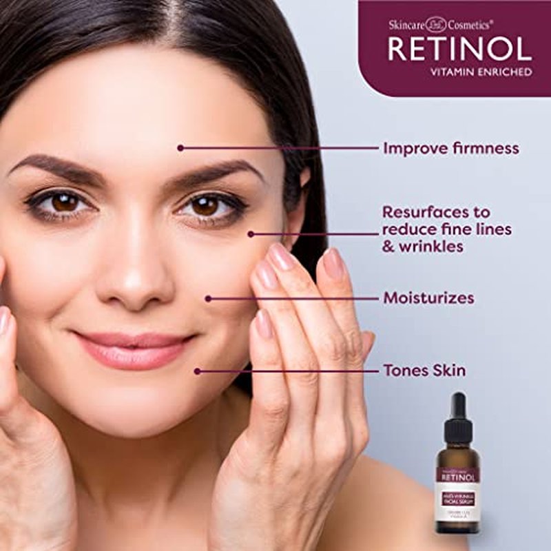LIVAURA Retinol Anti-Wrinkle Facial Serum ? Vitamin A Concentrate Improves Skin¡¯s Elasticity & Tone and Minimizes Appearance of Fine Lines & Wrinkles ? Look Younger With The Age-Defying