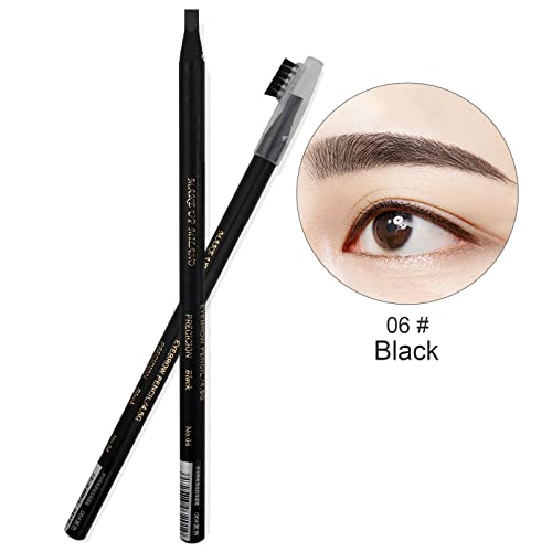 Guapa Microblading Eyebrows Pencil Waterproof Pull Cord Peel-off Brow Pencil Set for Marking, Filling and Outlining, Tattoo Makeup and Permanent Makeup Eye Brow LIner Beauty (5pcs, Black)