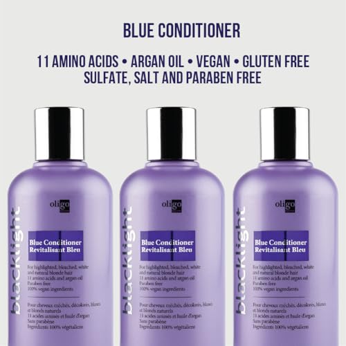 Blue Conditioner for Blonde Hair - Hydrating Formula 8.5 Fl Oz - Variation of THIS listing