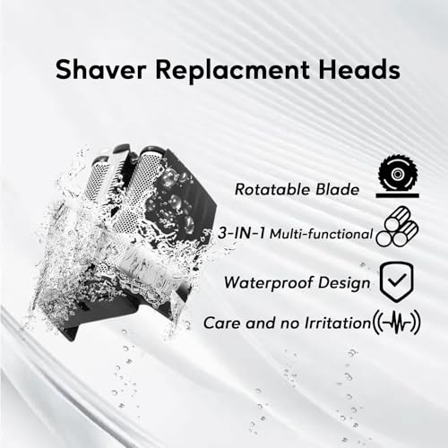 Replacement Shaver Foil Compatible with Remington Electric Shaver TITANIUM-X Flex & Pivot Foil and Cutter for F5800 & F7800, Replacement Heads Fit for Remington F4900, F5800 and F7800 (3 Pcs)