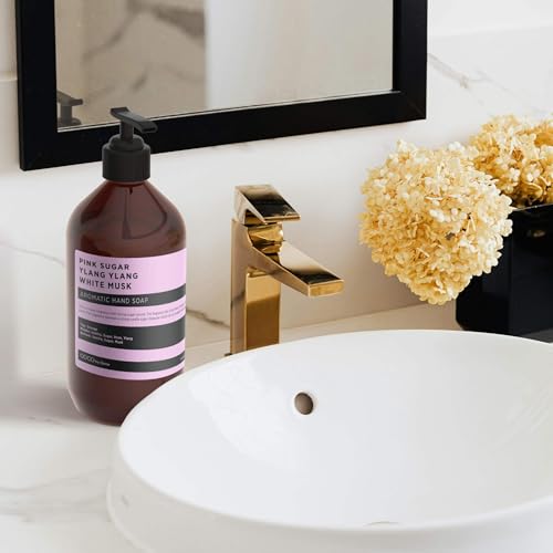Luxury Scented Hand Soap with Ylang Ylang & White Musk - 16oz Plant-Based Formula