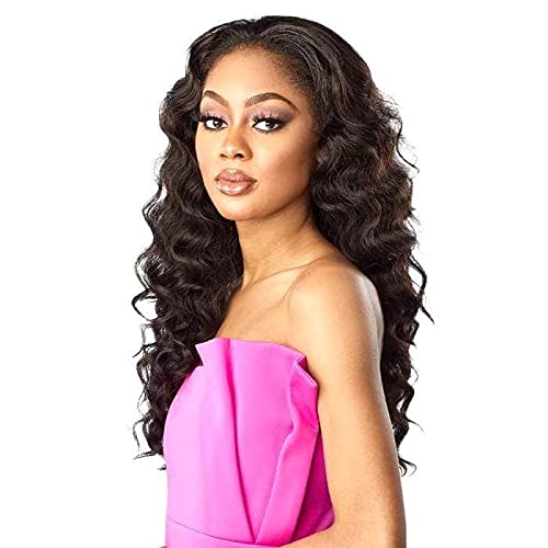 Sensationnel Instant Weave Half Wig T1B/4 - Synthetic High Heat Fiber, Adjustable Cap