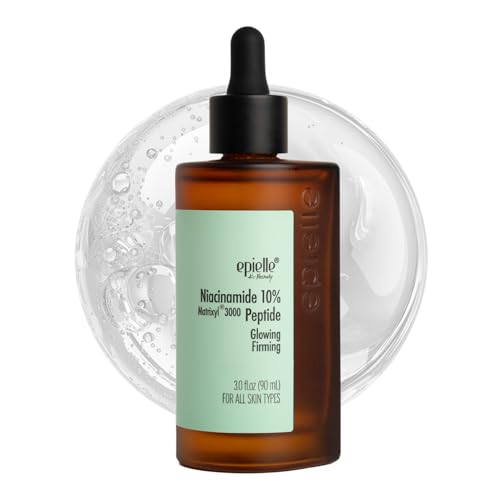 Niacinamide 10% + Peptides Serum for Glowing & Firm Skin – 3 fl oz – Korean Skincare for Glass Skin – Anti-Aging & Pore Refining – Epielle