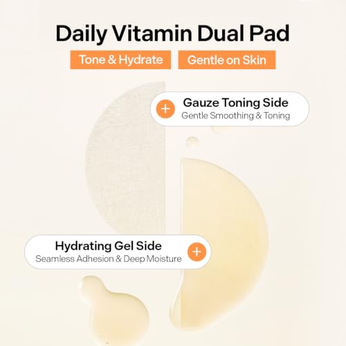 Exfoliating Vitamin C Toning Pads for Radiant Skin - 70 Count