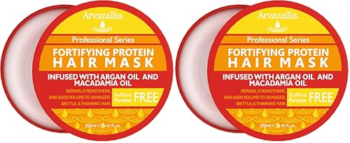 8.45 Fl Oz Hair Mask & Deep Conditioner Set for Damaged Hair - Argan & Macadamia Oil