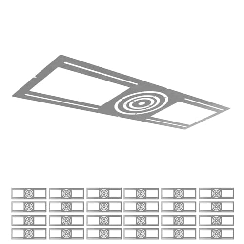 ASD 24 Pack New Construction Mounting Plate for 3/4/6 Inch LED Recessed Lights - Symmetric Design