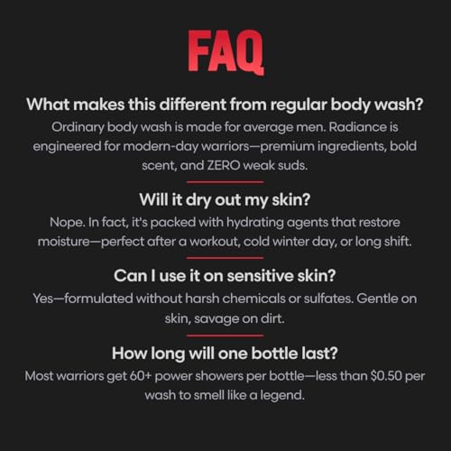 Men's Body Wash Ragnarok Rising Fragrance - The Beard Struggle Eddie Hall Beast Line - Cruelty-Free & Vegan - 8 fl oz Ragnarok Rising
