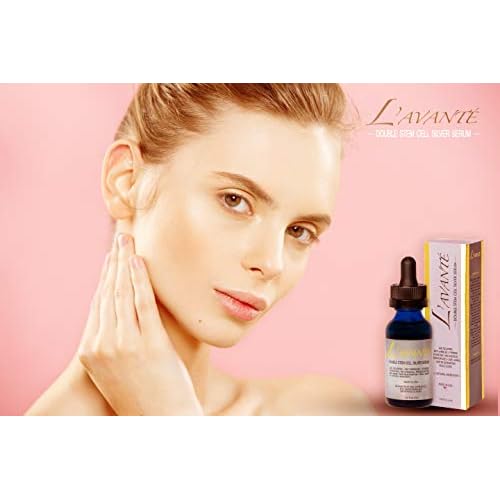 Double Stem Cell Silver Serum - Anti-aging, Anti-wrinkle and Skin Rejuvenation Treatment for Face and Neck, Scar and Acne Treatment, Moisturizer, Skin Hydration