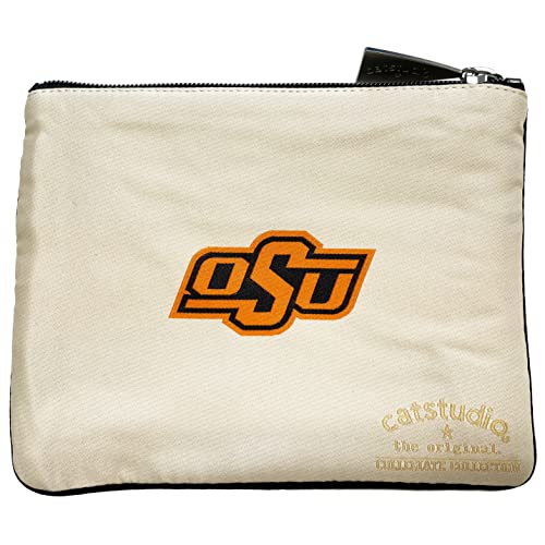 Catstudio Zipper Pouch, Oklahoma State University Travel Toiletry Bag, 5 x 7, Ideal Makeup Bag, Dog Treat Pouch, or Purse to Organize Supplies for Grads & Alumni