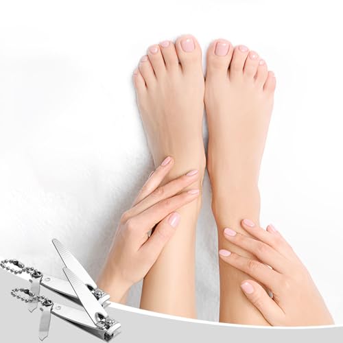 Individually Wrapped Nail Clippers in Bulk Stainless Steel Fingernail Clippers Bulk, Sturdy Thick Toenail Clippers Mini Men Women Nail Tip Cutter Trimmer for Homeless, Travel, Hotel (2 inch 100Count)