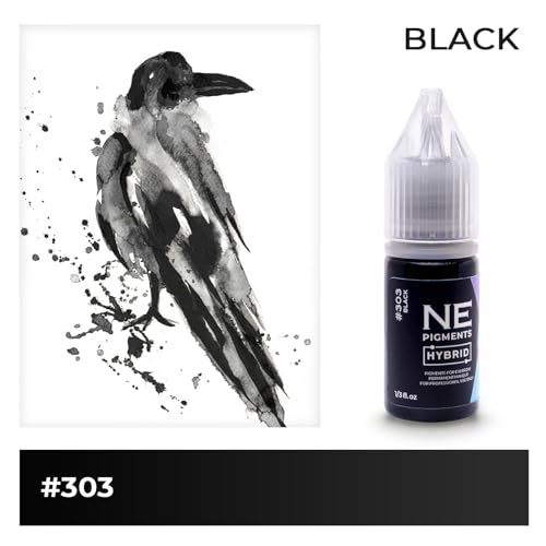 #303 Black Eyeliner - By Elena Nechaeva - Eyeliner Ink - Permanent Makeup - Professional Tattoo Pigment